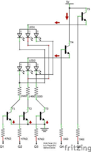 LED Transistorschaltung